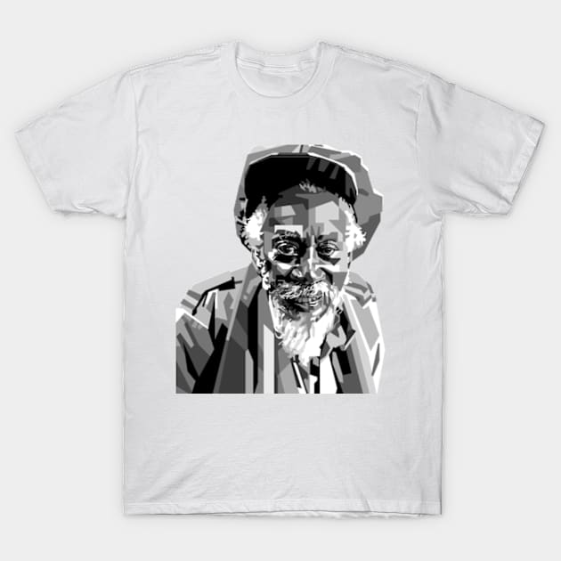 Reggae Song Pop art Grayscale T-Shirt by RJWLTG